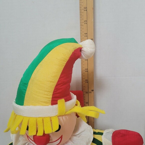 Jack in the Box Nylon Christmas Plush 15" International Silver 1992 Vintage - Picture 9 of 12